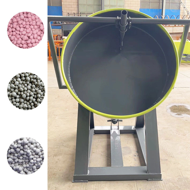 Linha de produção orgânica do adubo das pelotas da bola redonda com granulador do disco
