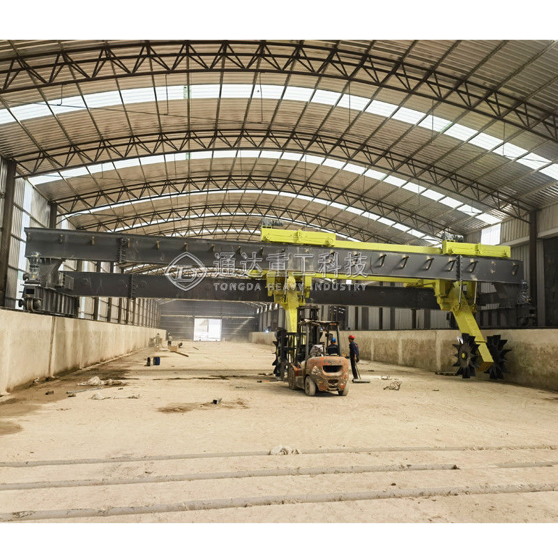 Tipo adubo Turner da roda do estrume da galinha da máquina da fermentação do adubo orgânico