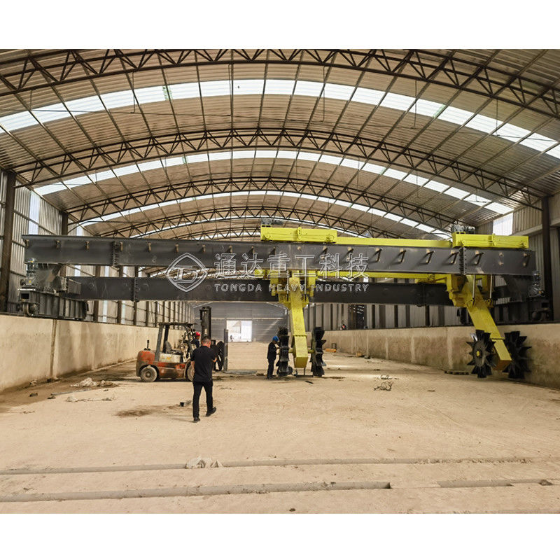 Composto de esterco de vaca Turner Biofertilizante Tipo de roda única e dupla