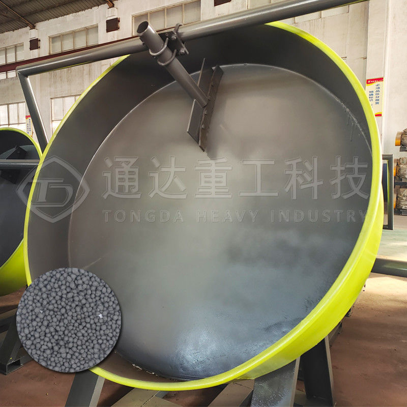Amplamente utilizado 1,2-1,5 t / h Granulador de disco de fertilizantes Fabricação de grânulos de fertilizantes máquina