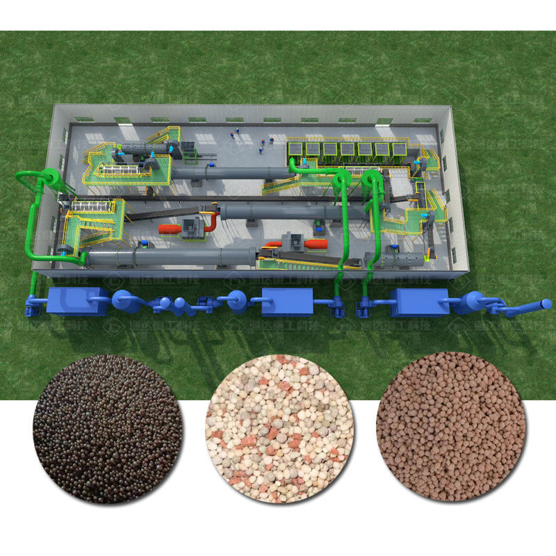Equipamento de granulador de rolos de sulfato Linha de produção de fertilizantes compostos de nitrato de cálcio