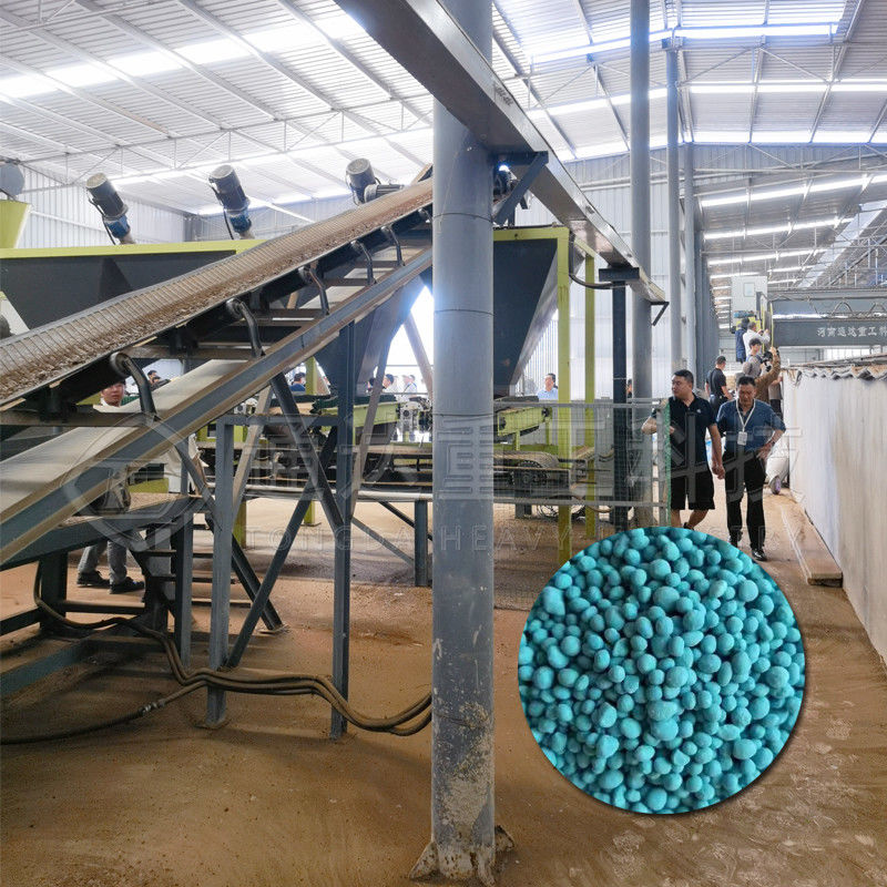 1-10 t/h Fertilizer Rotary Drum Machine Manjericão de vaca Fertilizantes orgânicos Equipamento de linha de produção