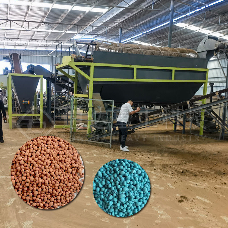 1-10 t/h Fertilizer Rotary Drum Machine Manjericão de vaca Fertilizantes orgânicos Equipamento de linha de produção