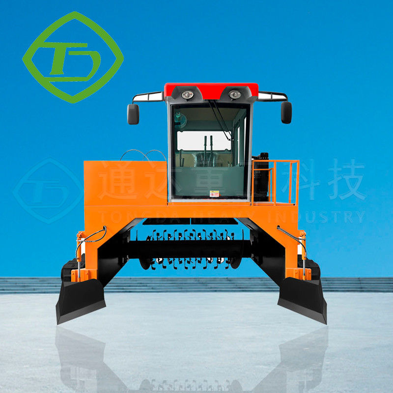 Máquina de fabricação de composto de tipo crawler na fazenda de esterco de vaca / Máquina de fabricação de composto de fertilizantes orgânicos