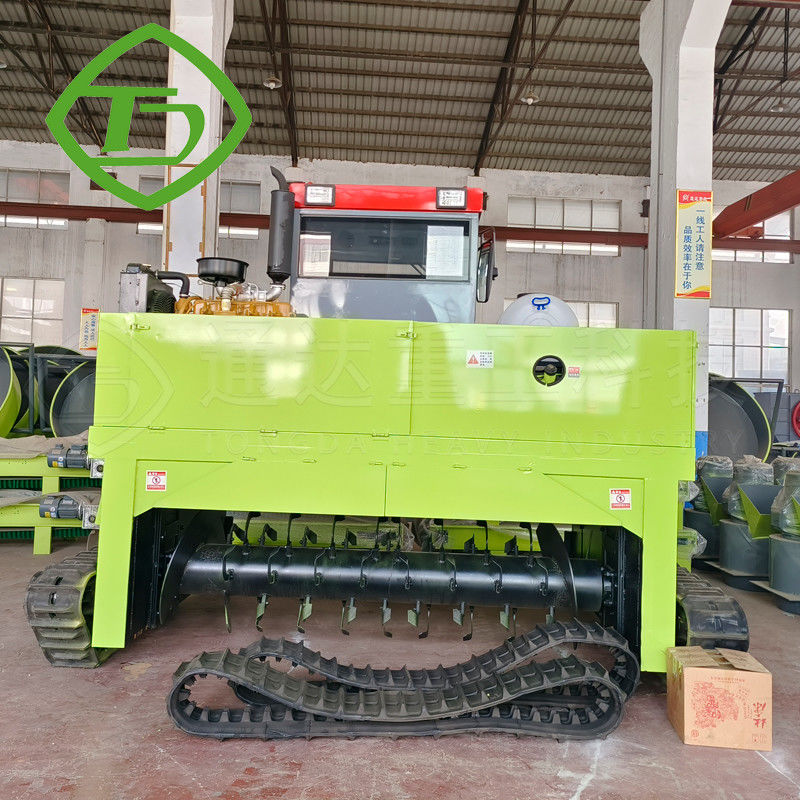 Máquina de fabricação de composto de tipo crawler na fazenda de esterco de vaca / Máquina de fabricação de composto de fertilizantes orgânicos