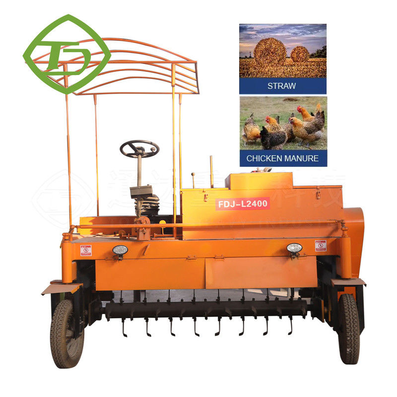 Tipos de compostagem em movimento Máquina de fazer estrume de compostagem Turner Máquina de misturar compostagem de cogumelos